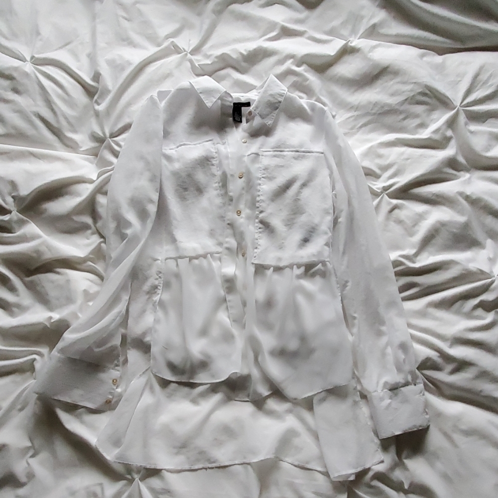Kenneth Cole sheer blouse